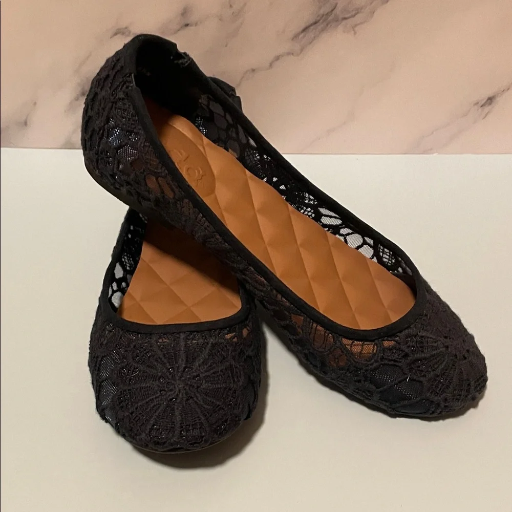 MUDD Navy Blue Lace Ballet Flats Size 6.5 NIB - Picture 7 of 11